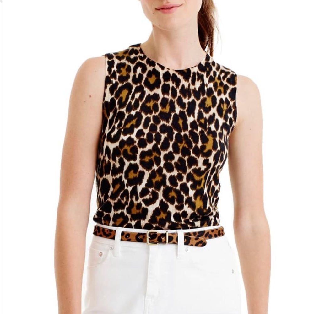 Cheetah Print Wool Shell - image 1